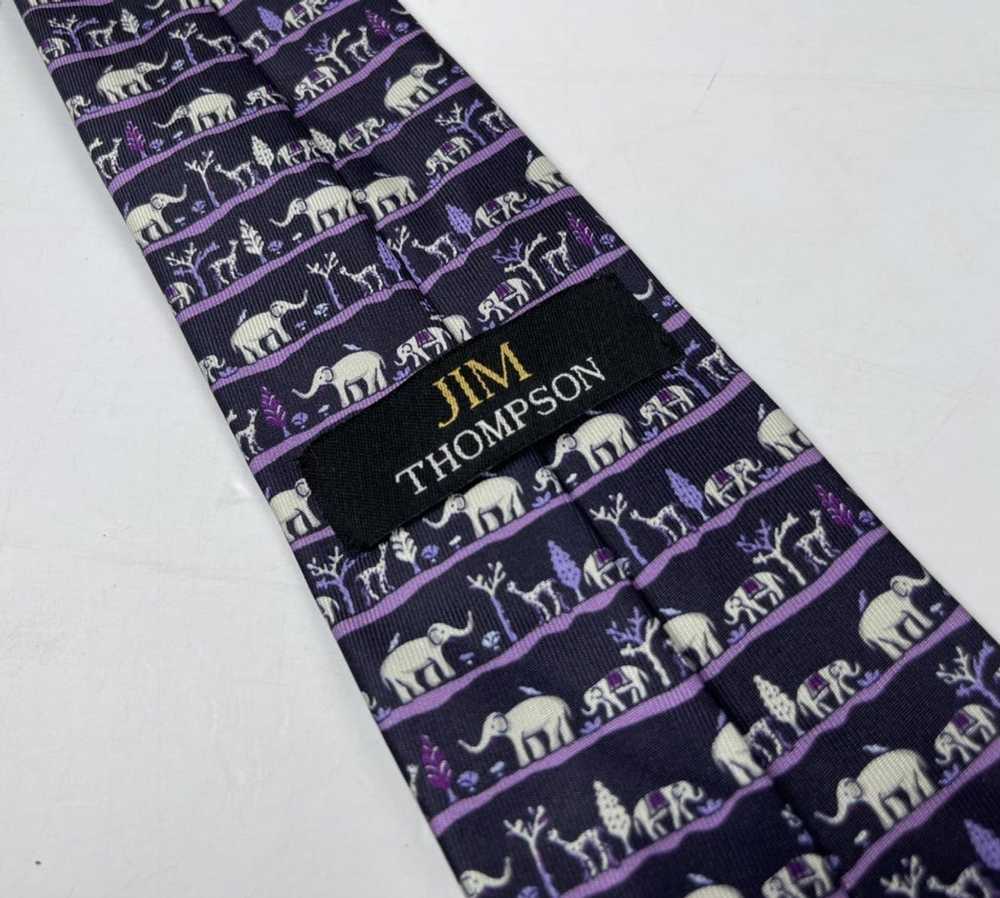 Jim Thompson elephant neck tie - image 6