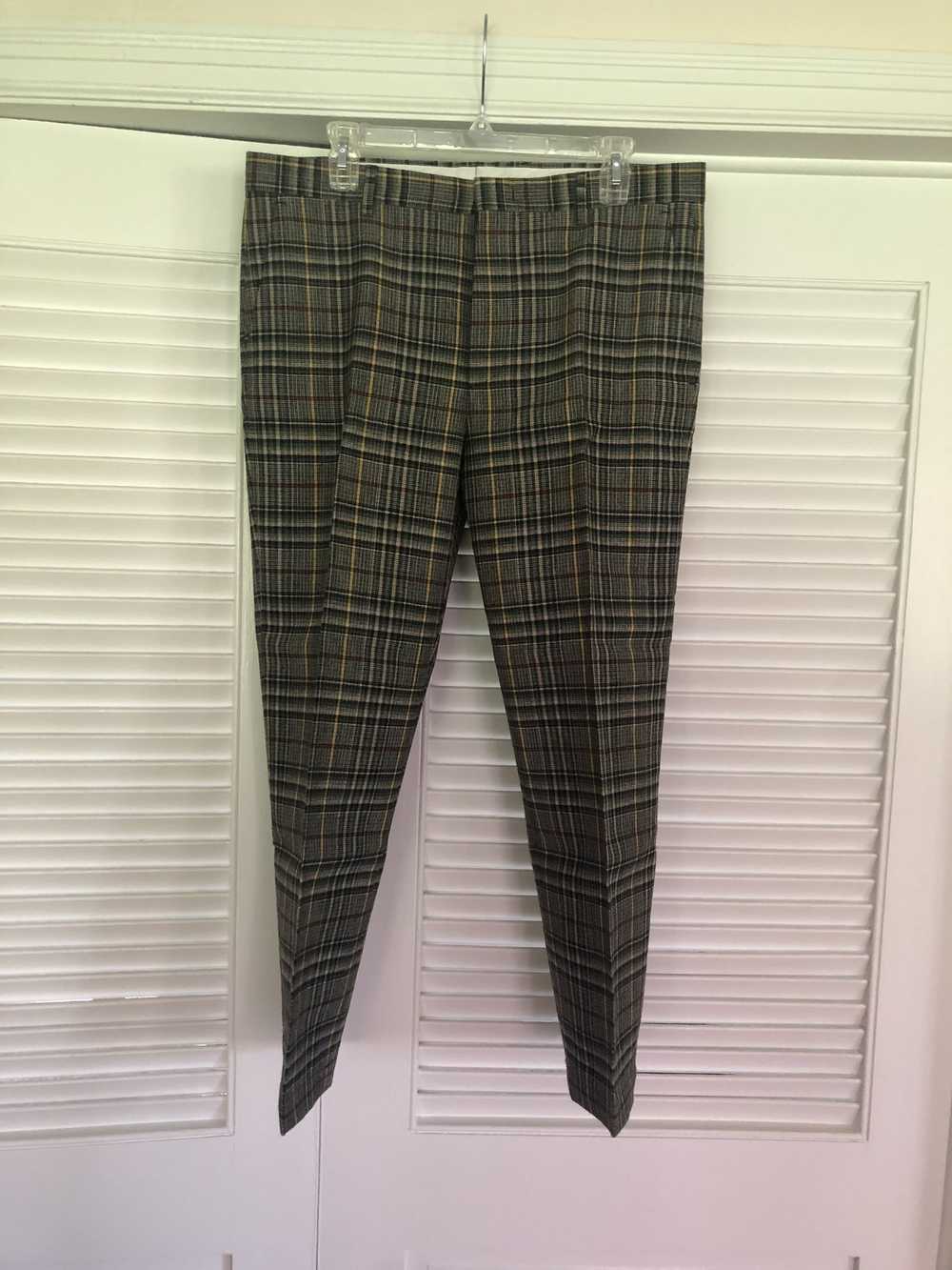 MSGM MSGM WOOL PLAID CROPPED FLARES - image 1