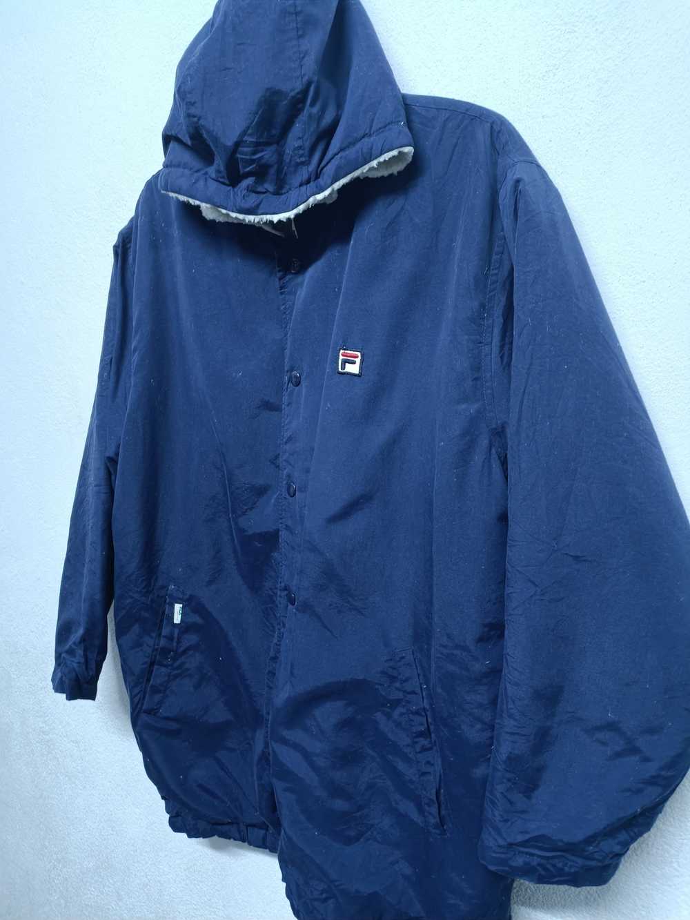 Fila × Streetwear 💥Rare💥Fila Hoodie Long Jacket - image 3