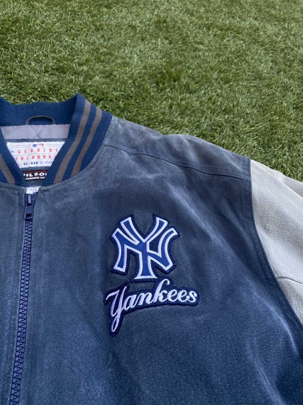 Genuine Leather × Wilsons Leather Vintage Yankees… - image 2