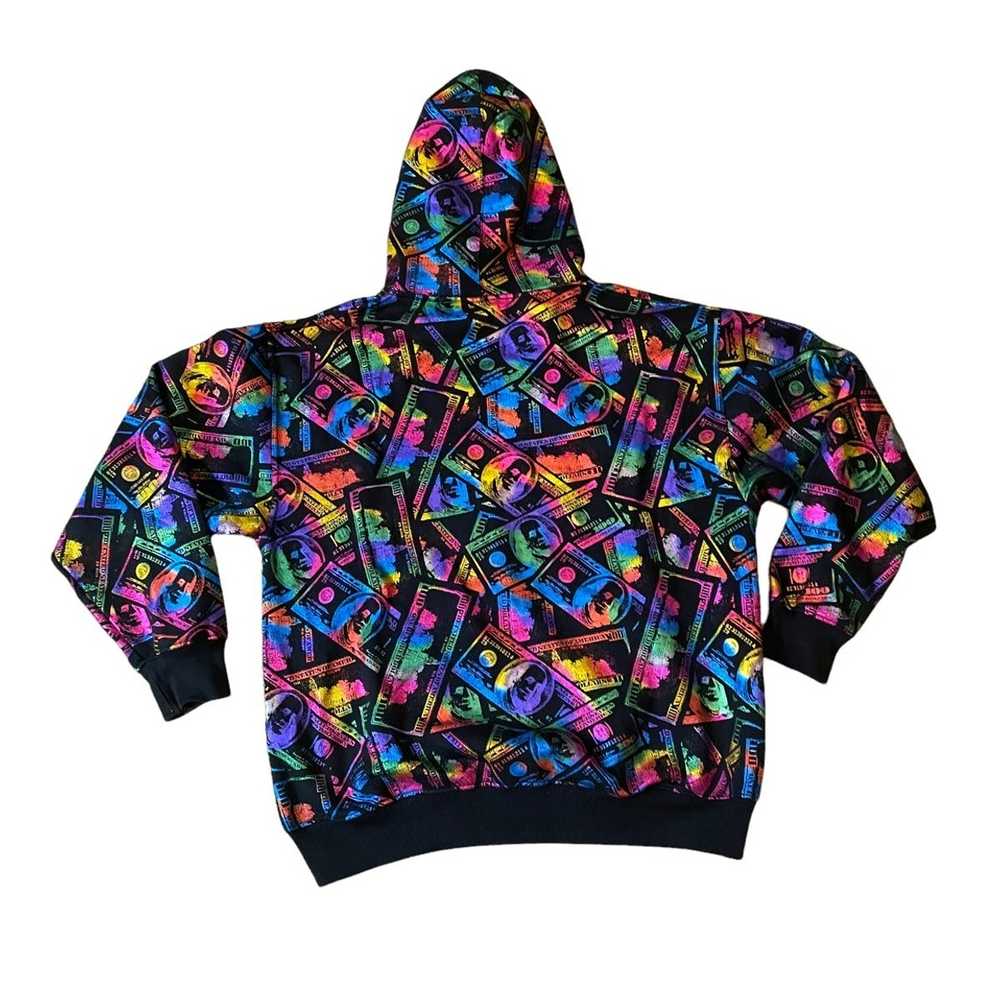 Vintage Gradient FullZip AllOverPrint y2k 100s Ho… - image 5