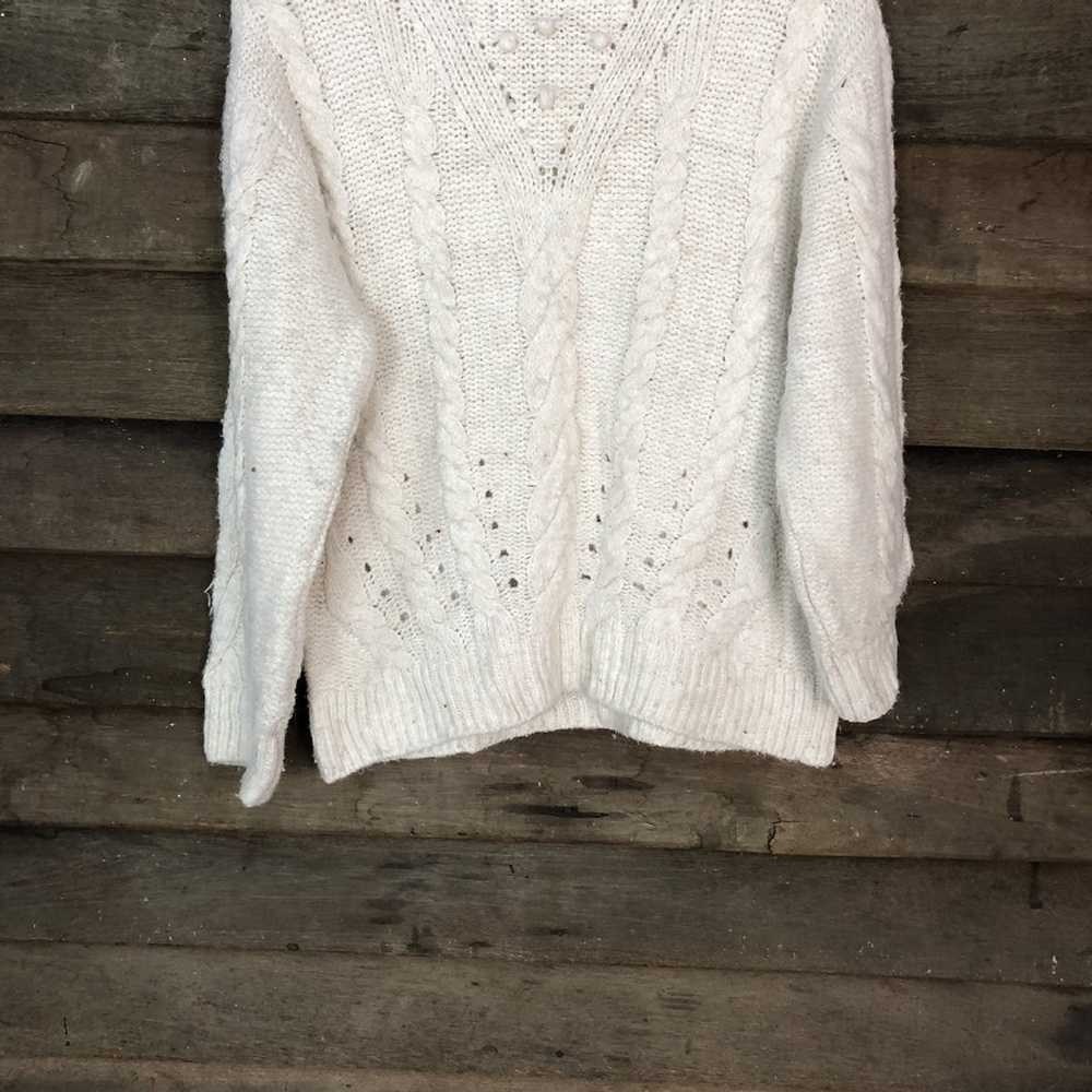 Aran Isles Knitwear × Zara Zara White Aran Isles … - image 3