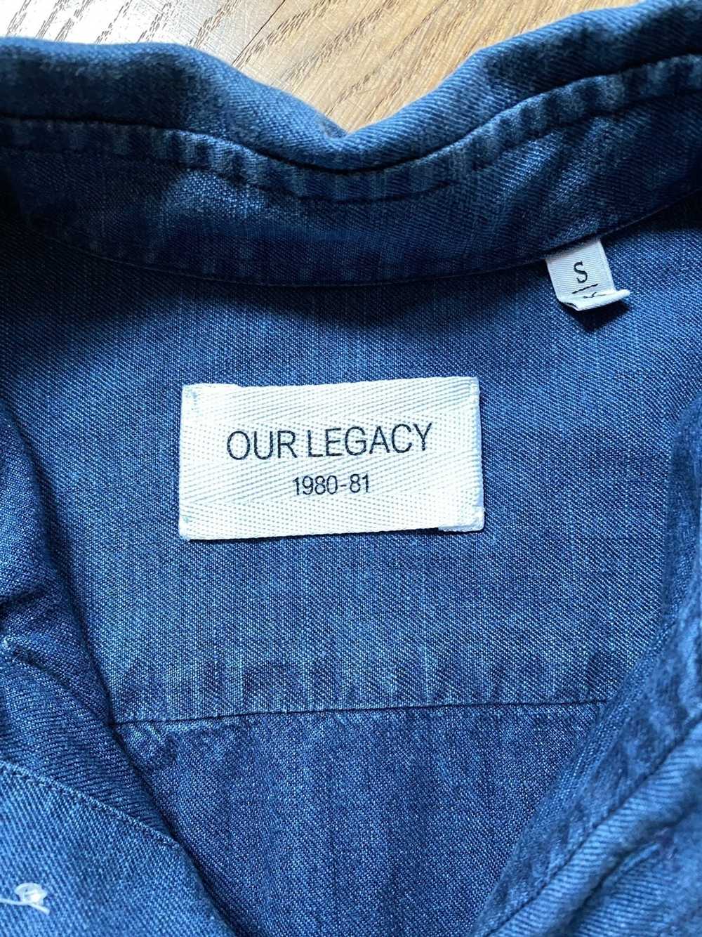 Our Legacy Indigo blue embroided shirt - image 4