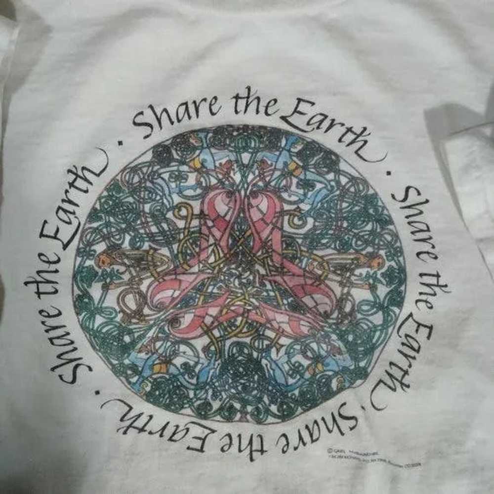 Art × Other × Vintage Vintage 80s Share The Earth… - image 1