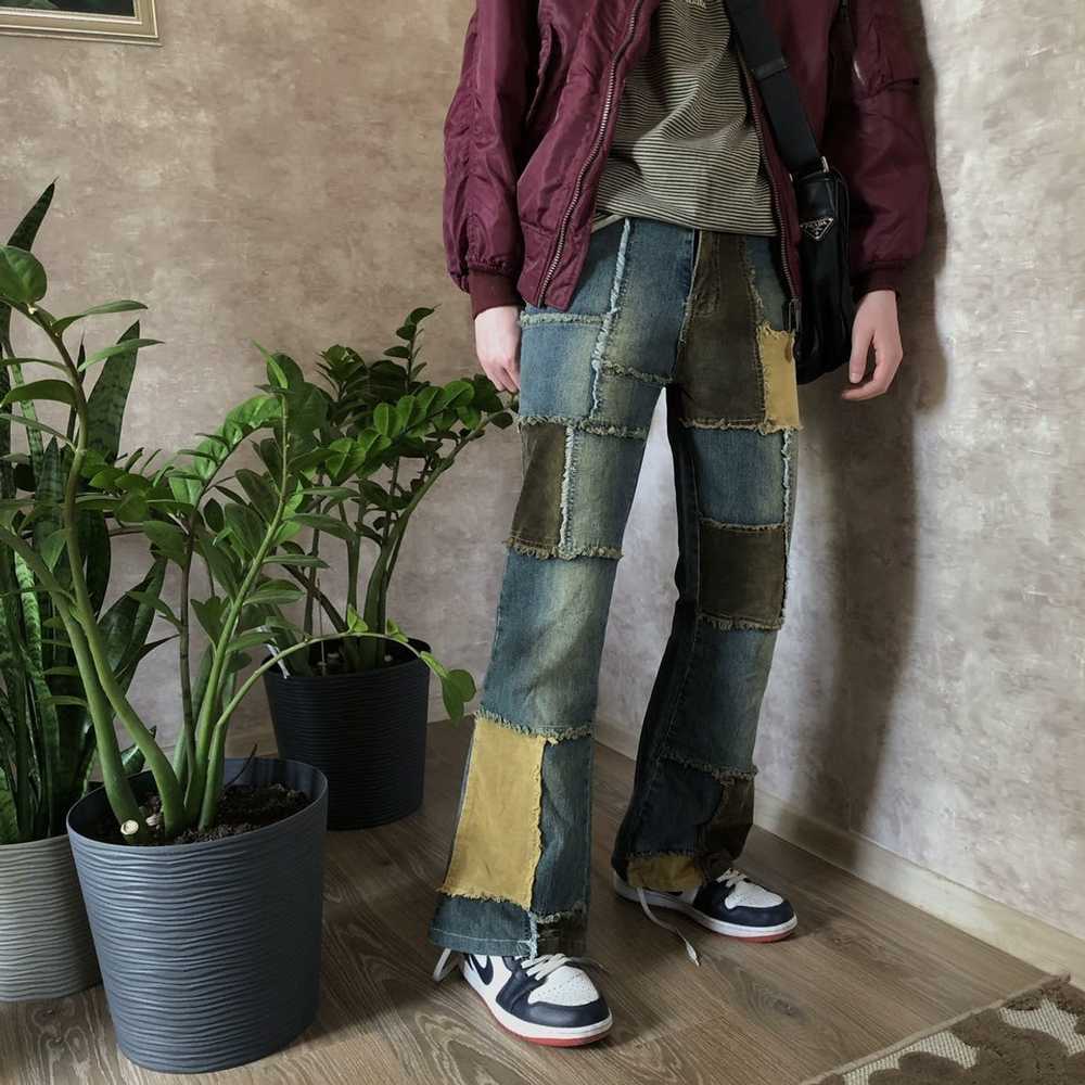 Custom × Japanese Brand × Rare Custom Denim Flare… - image 5