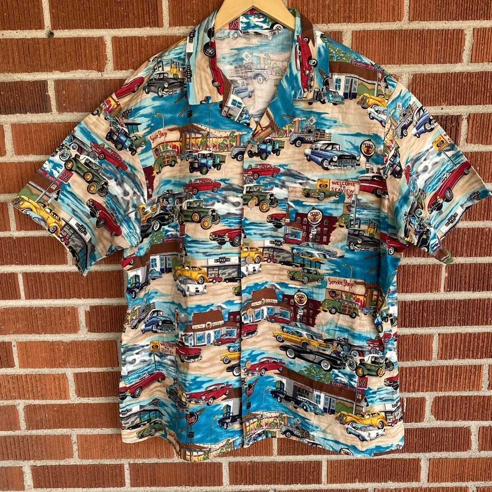 Vintage VTG Rays Auto Hawaiian Classic Car 90s Al… - image 1