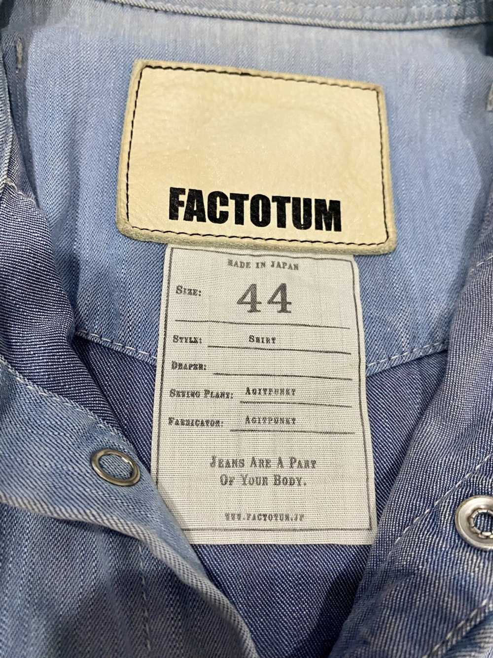 Factotum × Japanese Brand factotum denim shirt bu… - image 5