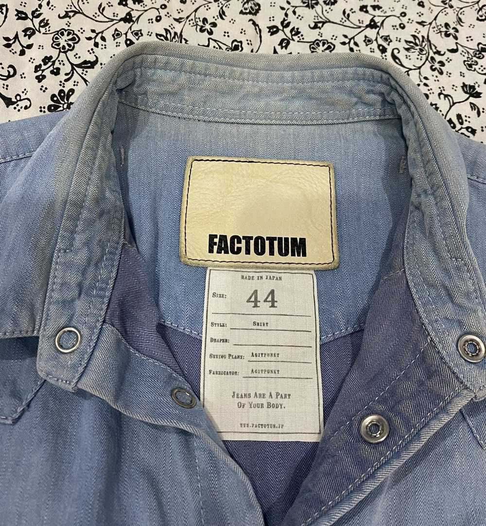 Factotum × Japanese Brand factotum denim shirt bu… - image 6