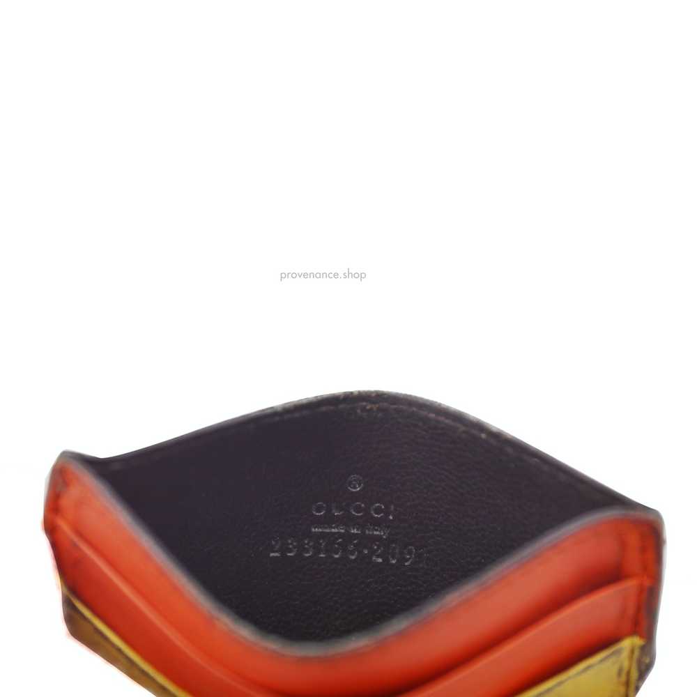 Gucci 🔴 Card Holder Wallet - Micro Guccissima Pa… - image 5