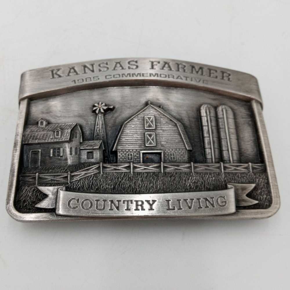 Unlisted Kansas Farmer Belt Buckle Country Living… - image 5