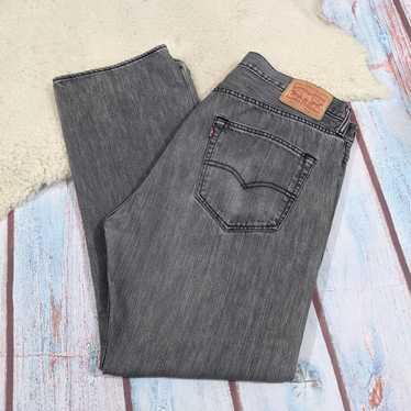 Levi's Gray Levis 501 Button Fly Straight Leg Jea… - image 1