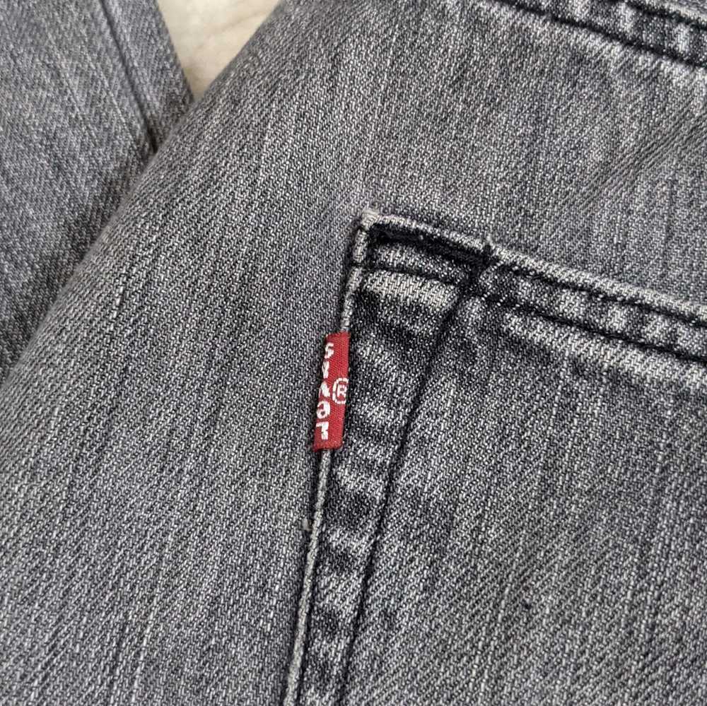 Levi's Gray Levis 501 Button Fly Straight Leg Jea… - image 4