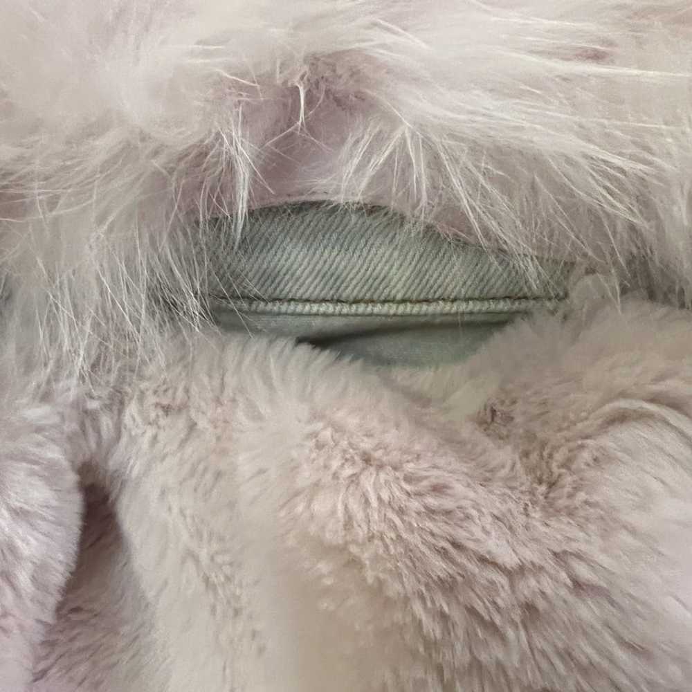 Vintage Ochirly Faux Fur Denim Jacket - image 10