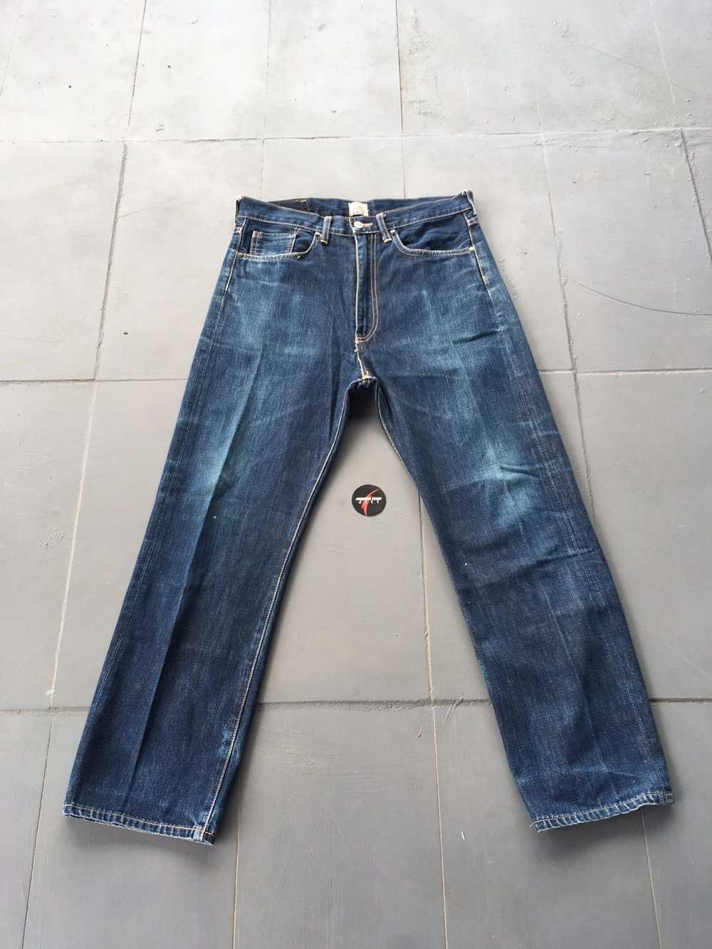 Bape × Vintage Bape blue navy jeans - image 1