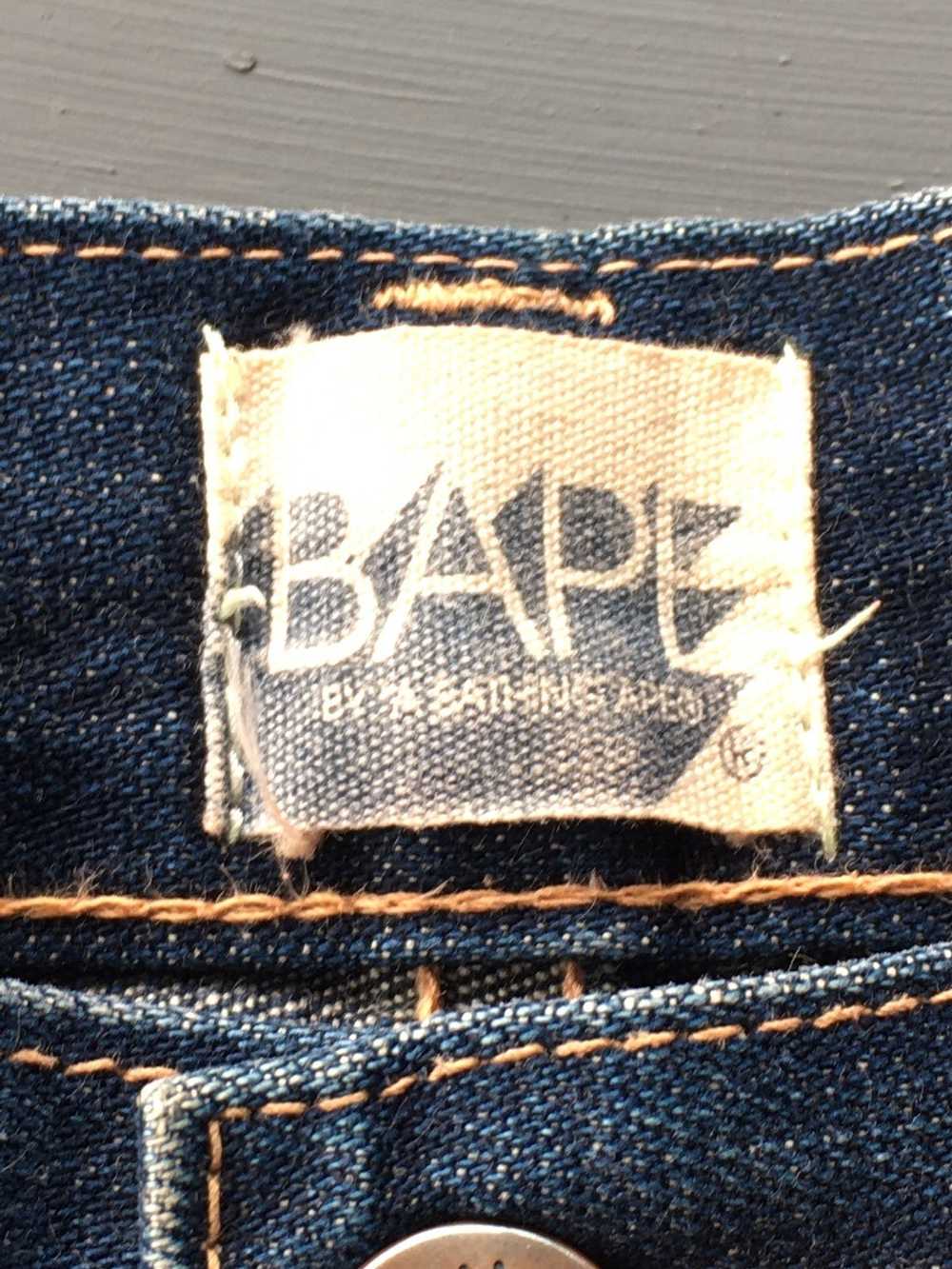 Bape × Vintage Bape blue navy jeans - image 3