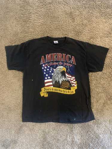 Delta Vintage america its time for pray shirt 90s 