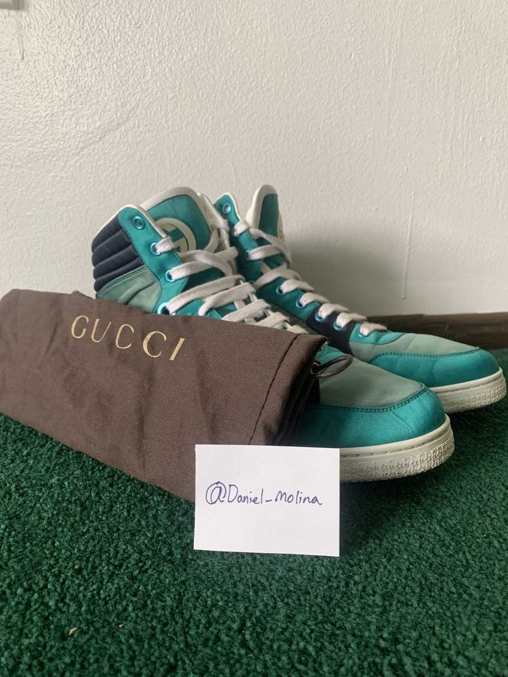 Gucci Gucci Coda Satin High Top Sneakers - image 7