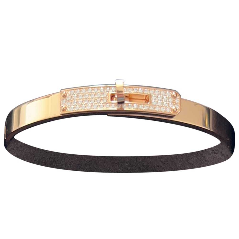 Hermès Kelly pink gold bracelet - image 1