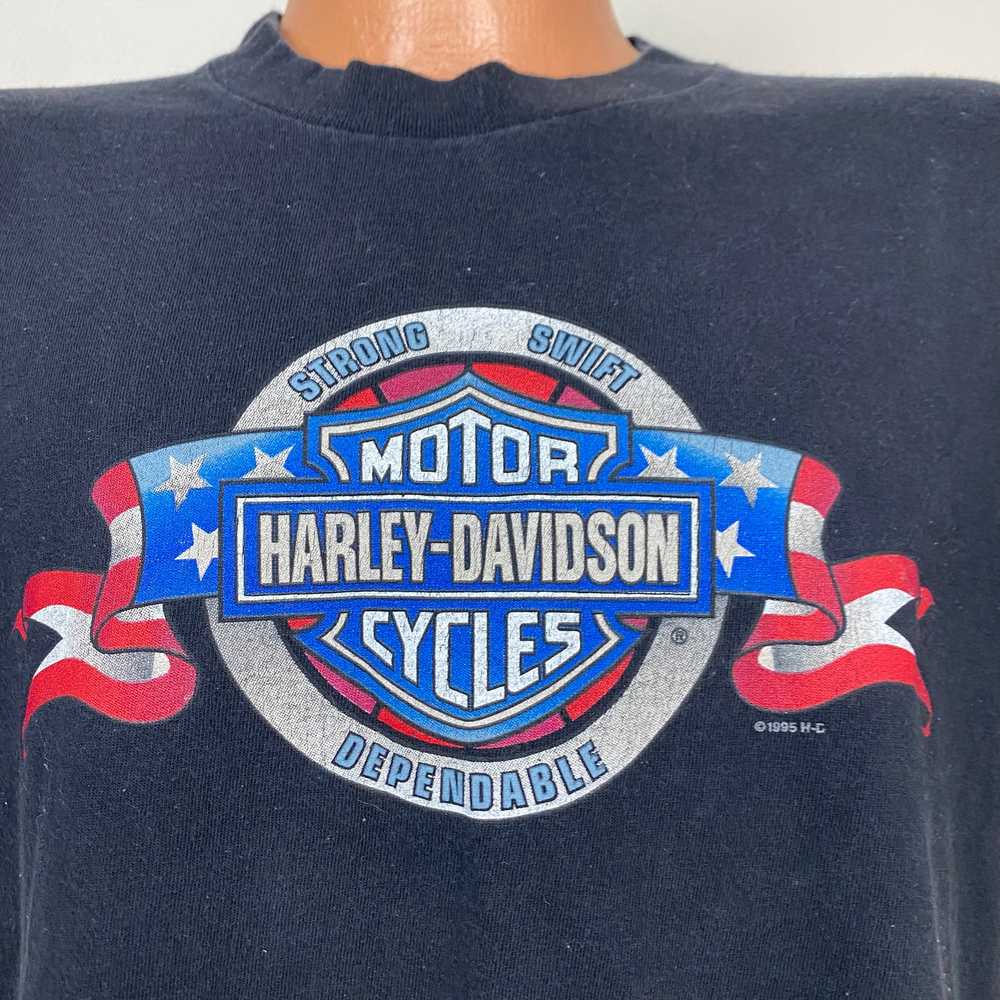 1990s Harley Davidson Motorcycles T-Shirt, Size L… - image 2