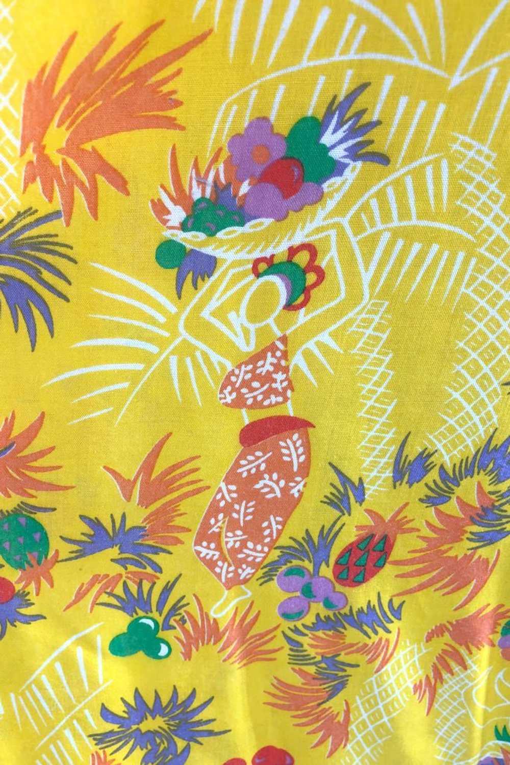 Vintage Tropical Print Sundress - image 3