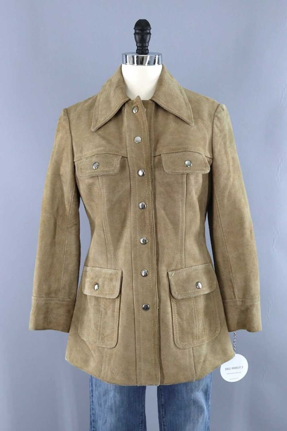 Vintage Tan Suede Jacket - image 1