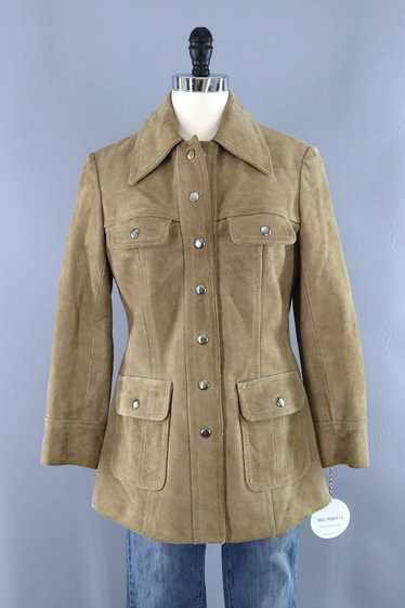 Vintage Tan Suede Jacket - image 1