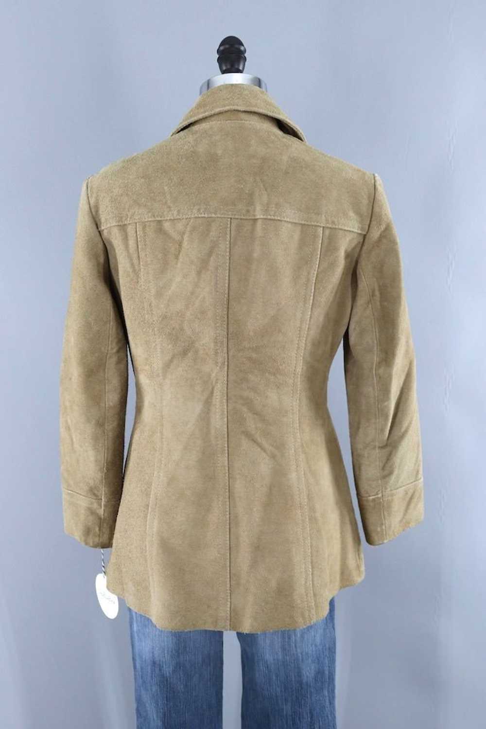 Vintage Tan Suede Jacket - image 4