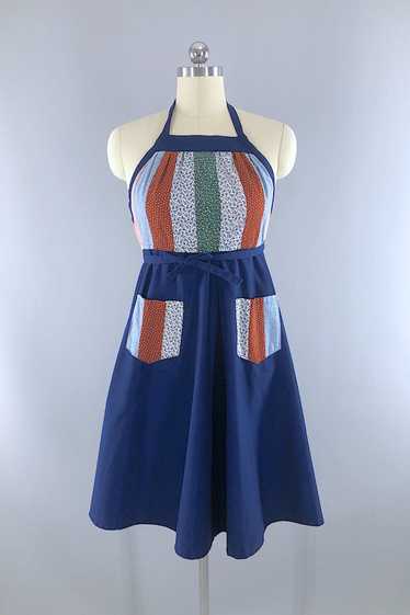 Vintage Patchwork Halter Dress