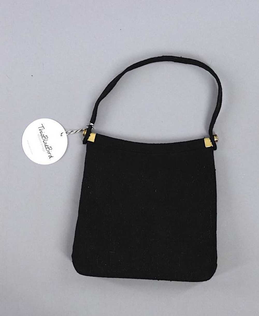 Vintage 1950s Black Frame Handbag - image 4