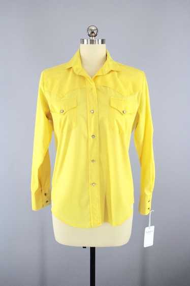 Vintage Cos Cob Yellow Western Shirt