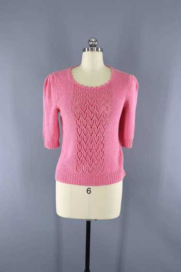 Vintage Carnation Pink Sweater