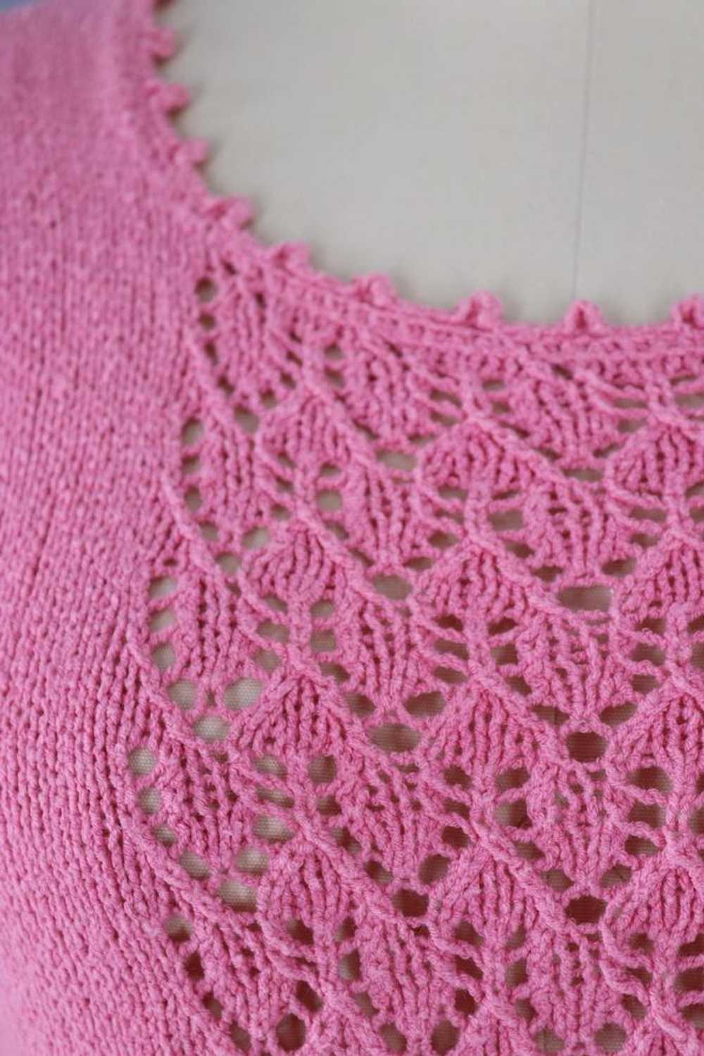 Vintage Carnation Pink Sweater - image 3