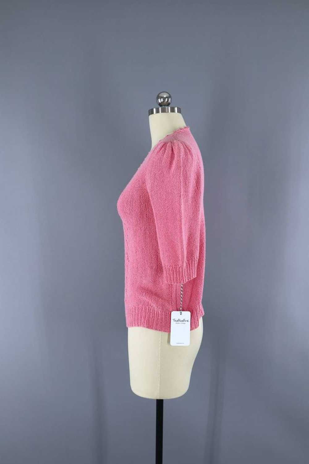 Vintage Carnation Pink Sweater - image 4