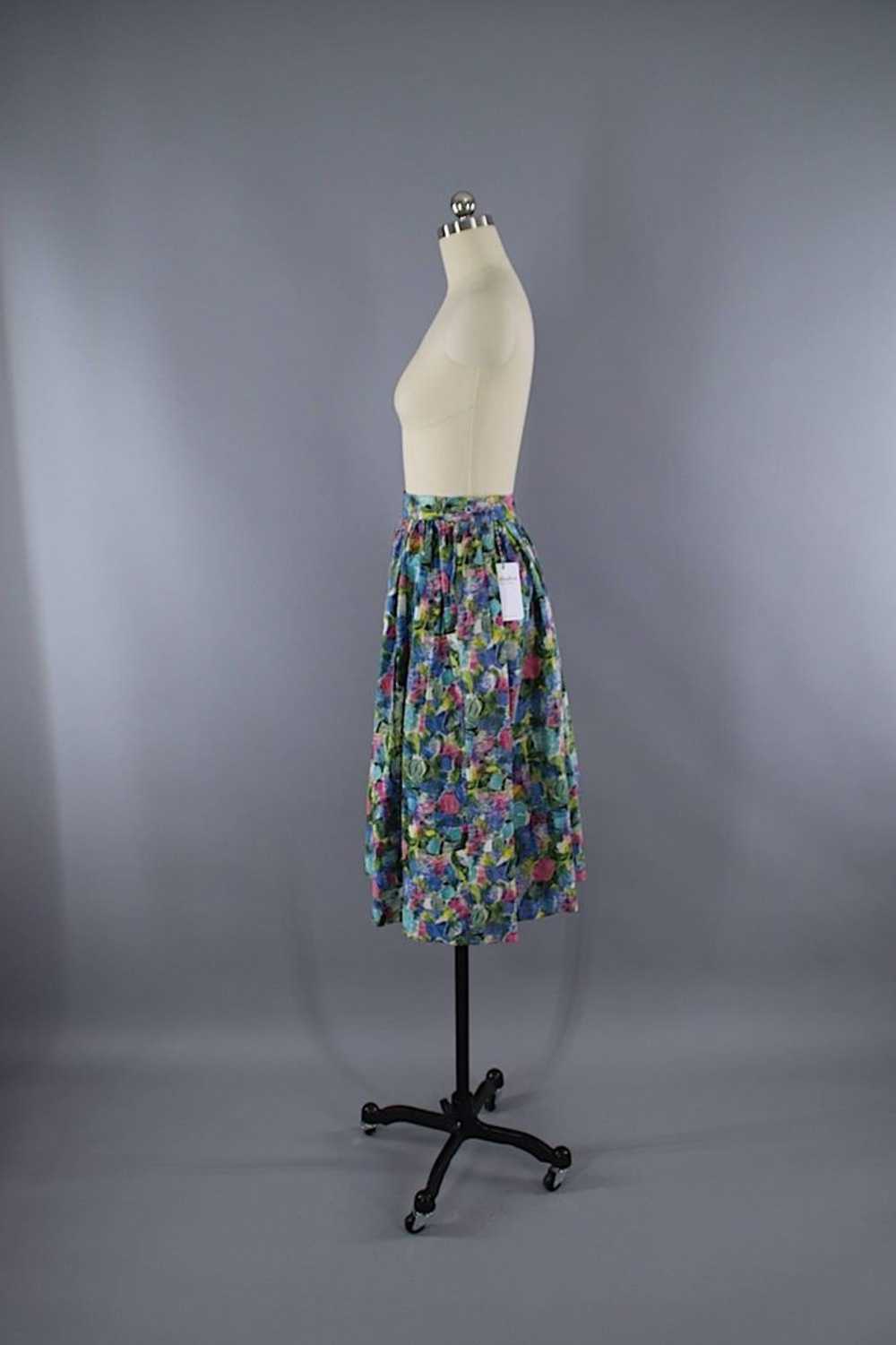 Vintage 1950s Novelty Print Skirt - image 6