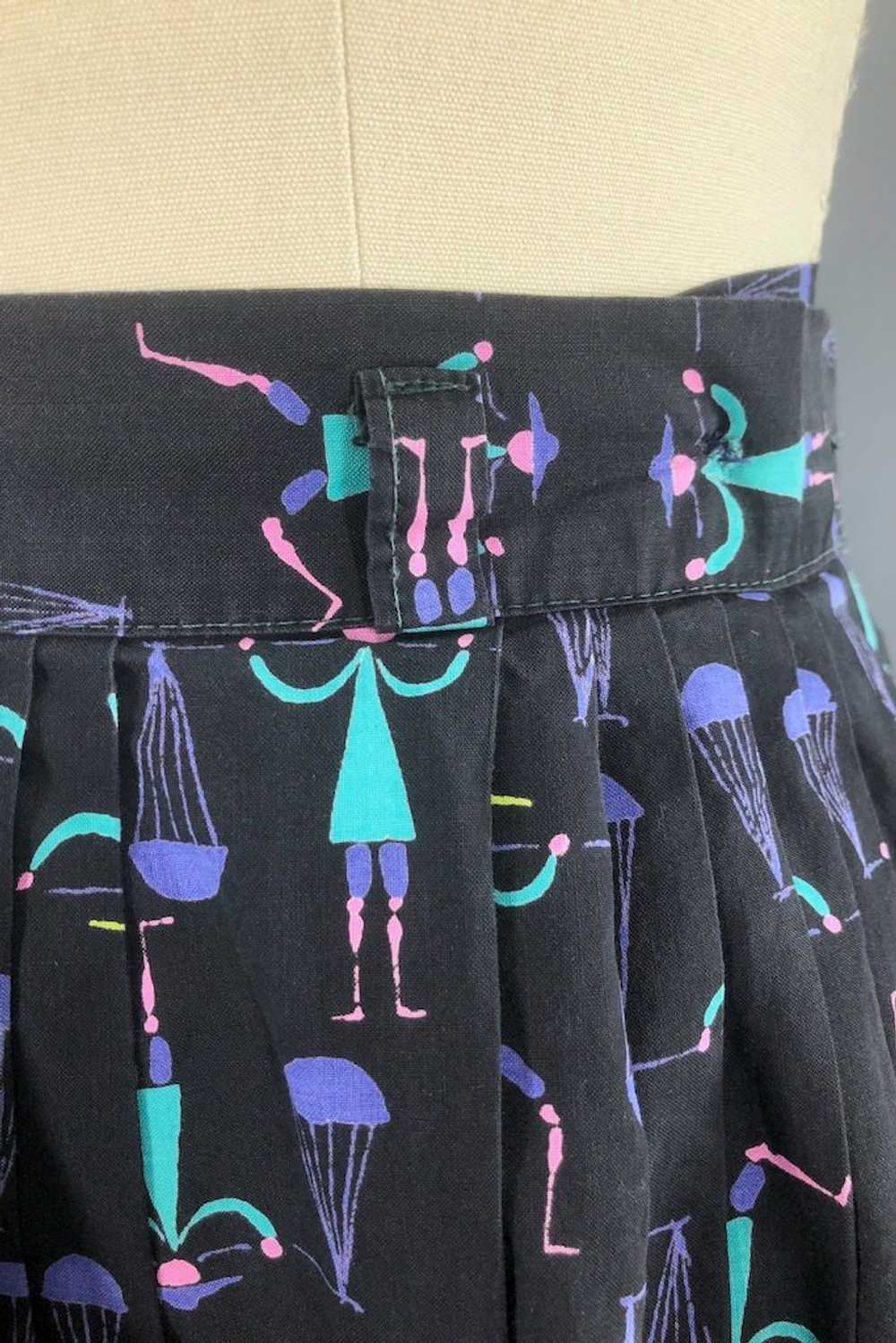 Vintage 1950s Novelty Print Skirt - image 3