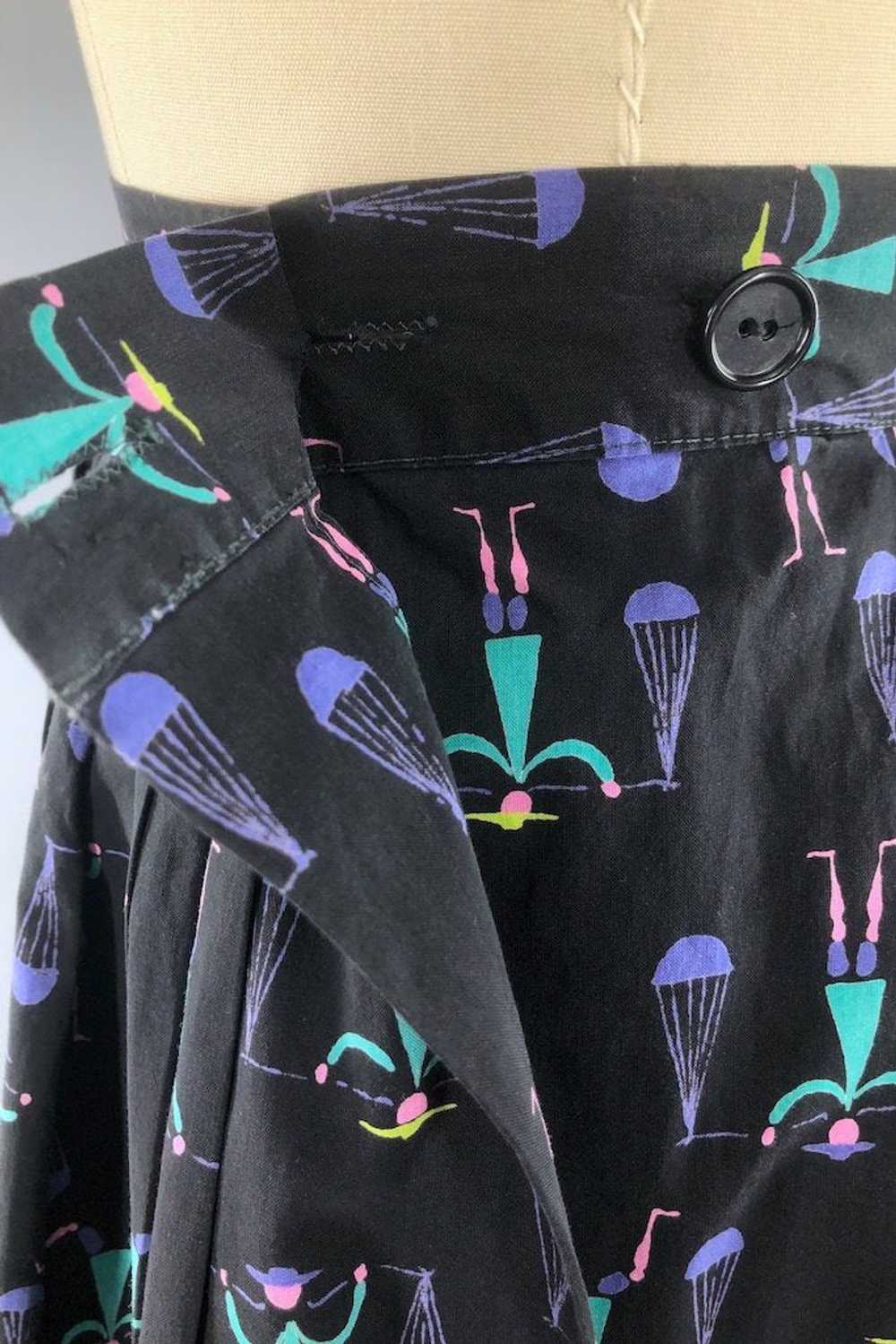 Vintage 1950s Novelty Print Skirt - image 4