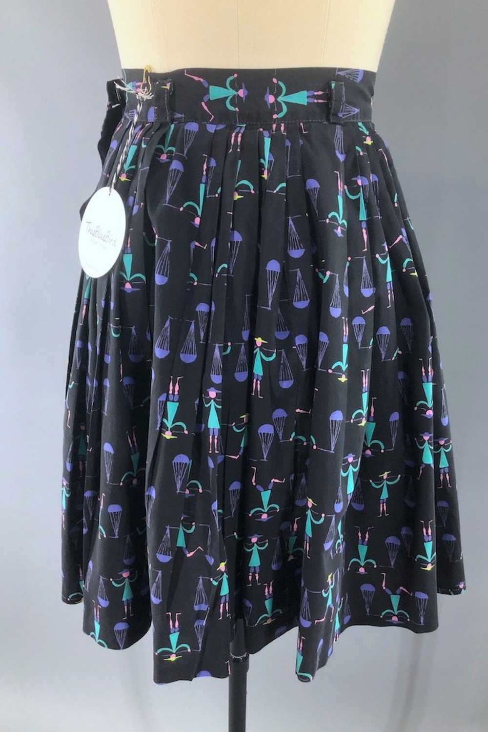 Vintage 1950s Novelty Print Skirt - image 5
