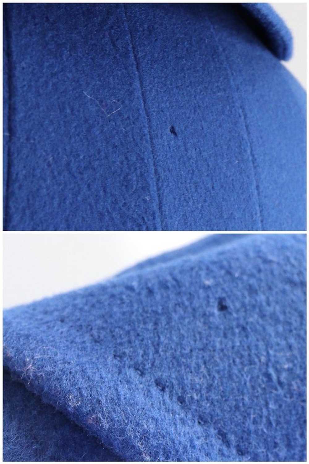 Vintage Blue Cashmere Wool Coat - image 8