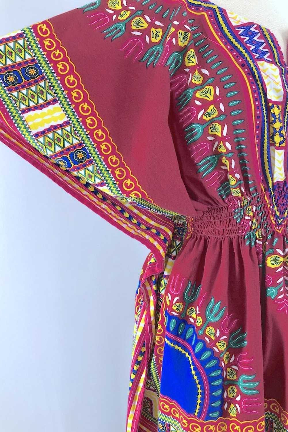 Vintage African Print Cotton Tunic - image 4