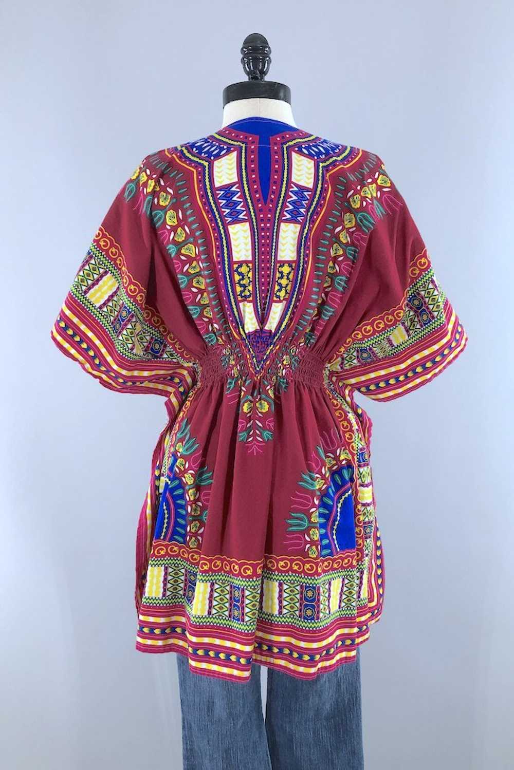Vintage African Print Cotton Tunic - image 6