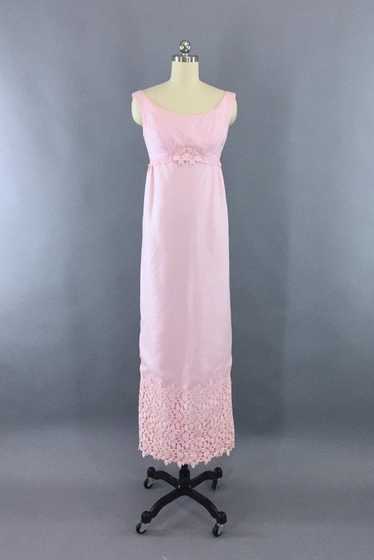 Vintage 1960s Pink Prom Dress