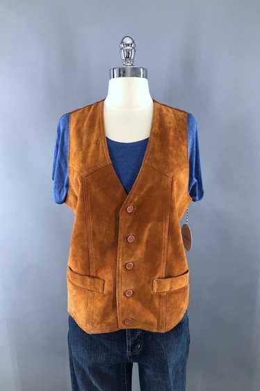 Vintage 1970s GAP Suede Vest