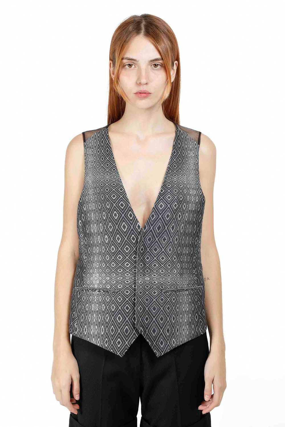 UNDERCOVER Psychedelic-jacquard waistcoat S/S 2009 - image 1