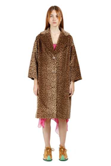 DOLCE & GABBANA Leopard-print velvet coat F/W 1996 - image 1