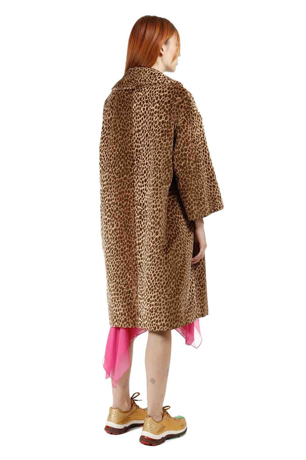 DOLCE & GABBANA Leopard-print velvet coat F/W 1996 - image 2