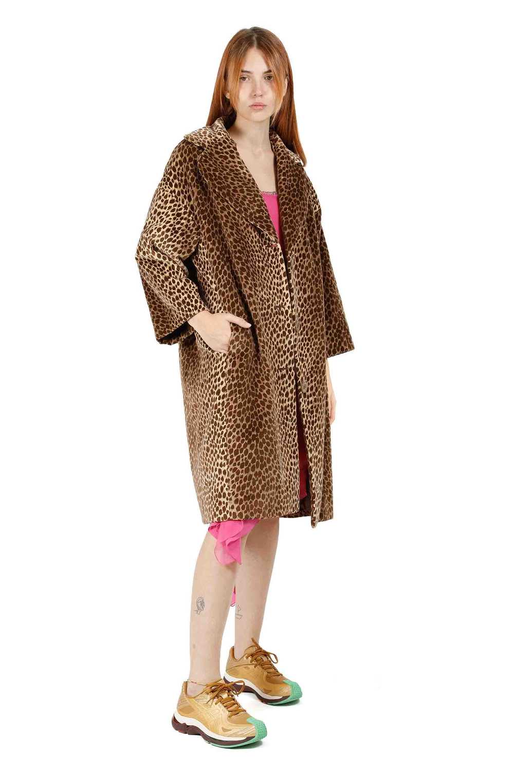 DOLCE & GABBANA Leopard-print velvet coat F/W 1996 - image 3