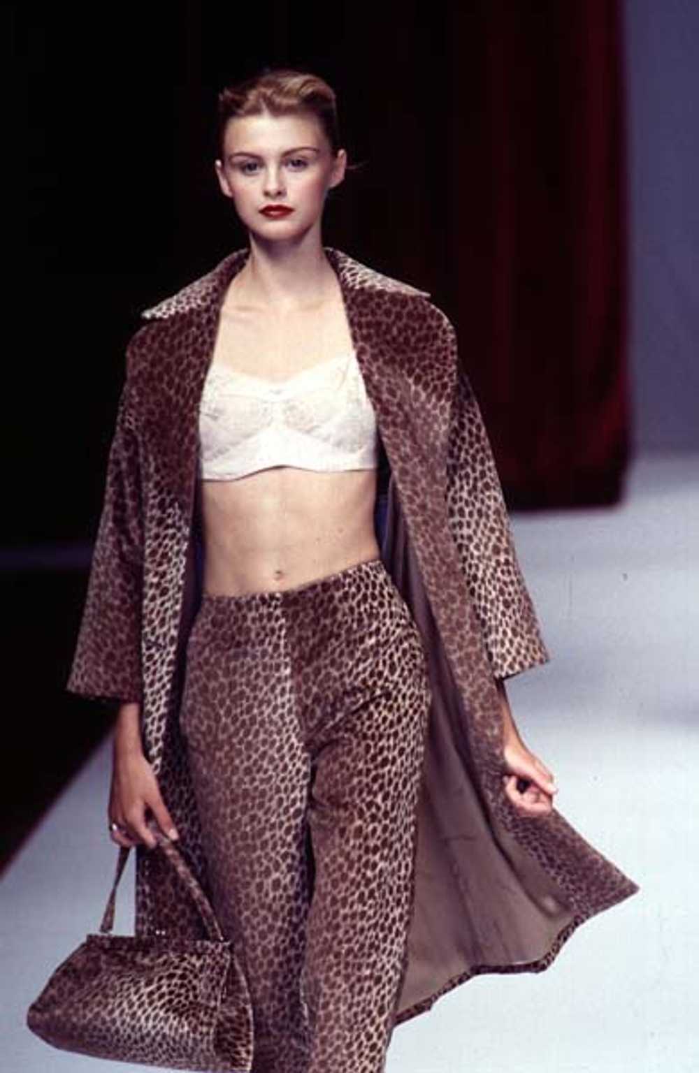 DOLCE & GABBANA Leopard-print velvet coat F/W 1996 - image 4