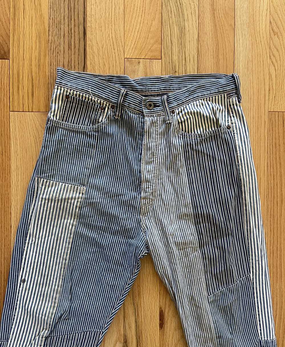 Kapital Kapital Striped Patchwork Denim - image 2