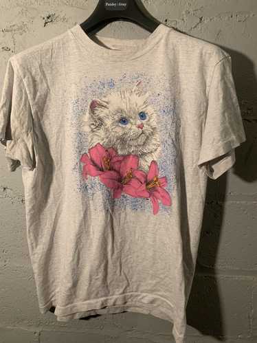 vintage cat tshirt japanese   Gem