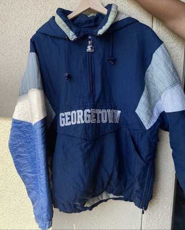 Mens MITCHELL & NESS Assorted Georgetown Hoyas NCAA Double Clutch Lightweight  Satin Jacket Outerwear